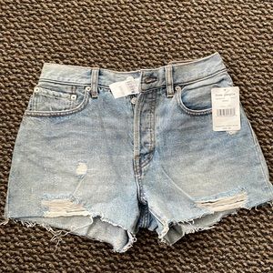 Denim shorts- mid/high rise